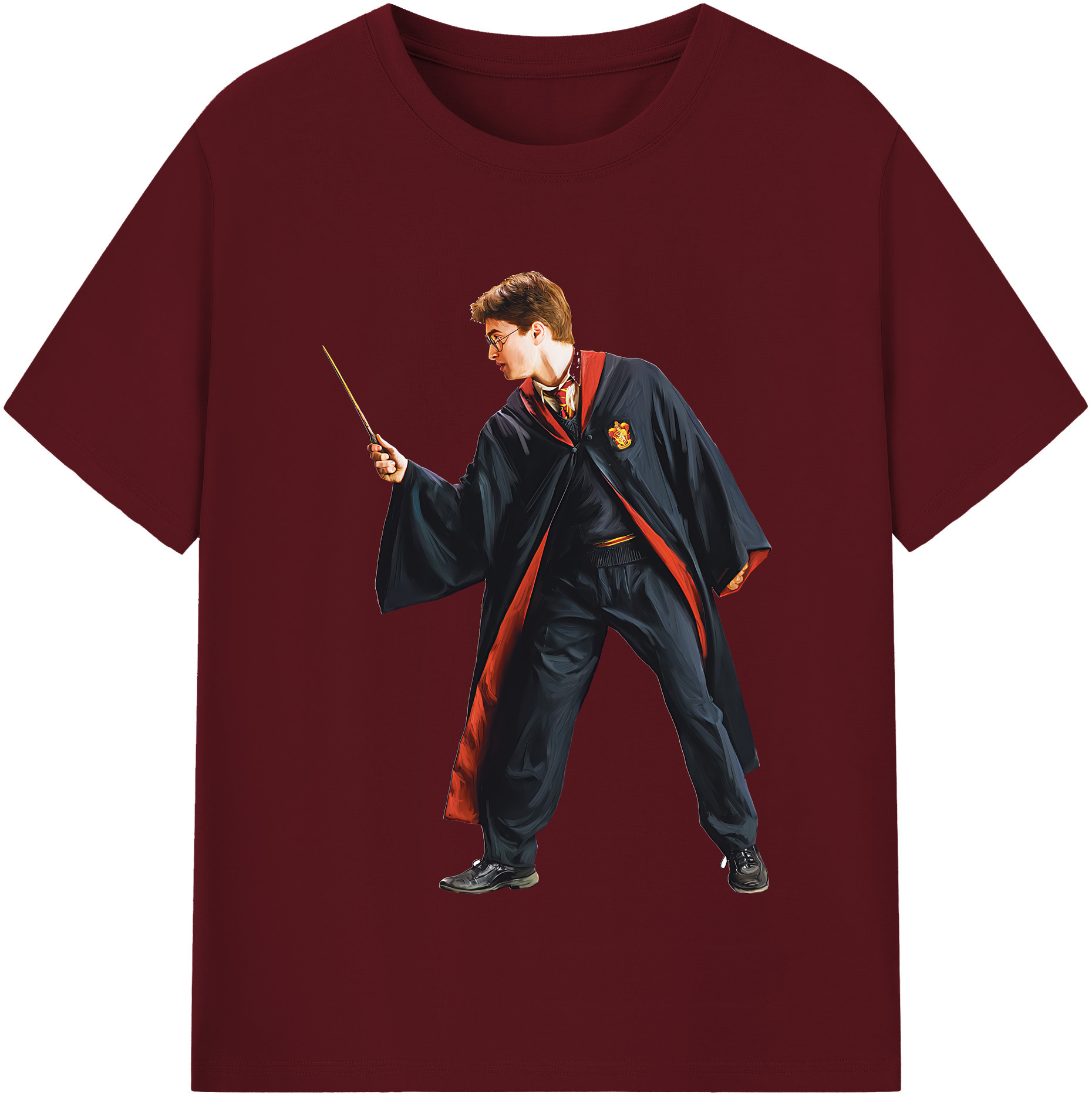 （画像用） Harry Potter ハリー・ポッターシリーズ 綿100％半袖Tシャツ（フロントプリント）